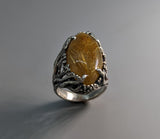 BRAND NEW! Rutilated Quartz, Sterling Silver Ring