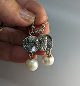 Sterling Silver Owl Ancient Coin Replica Earrings