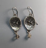 Sterling Silver Celtic Pony Coin Replica Earrings