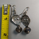 Sterling Silver Celtic Pony Ancient Coin Replica Earrings