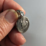 Sterling Silver Pegasus Ancient Coin Replica Pendant