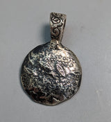 Sterling Silver Danubian Celtic Stater Ancient Coin Replica Pendant