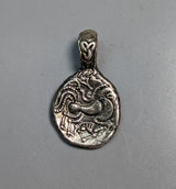 Sterling Silver Celtic Pony Ancient Coin Replica Pendant
