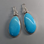 Turquoise Sterling Silver Earring Drops
