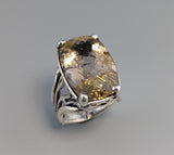 Rutilated Quartz, Sterling Silver Ring