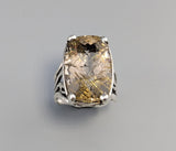 Rutilated Quartz, Sterling Silver Ring