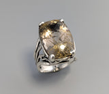 Rutilated Quartz, Sterling Silver Ring