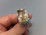 Rutilated Quartz, Sterling Silver Ring