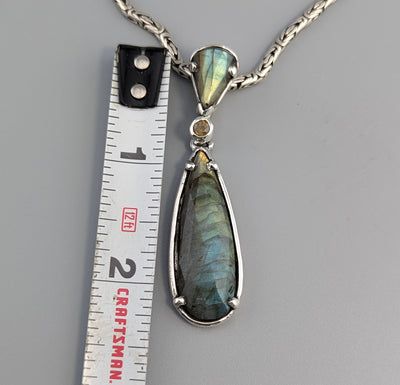 Spectrolite, Sterling Silver Pendant