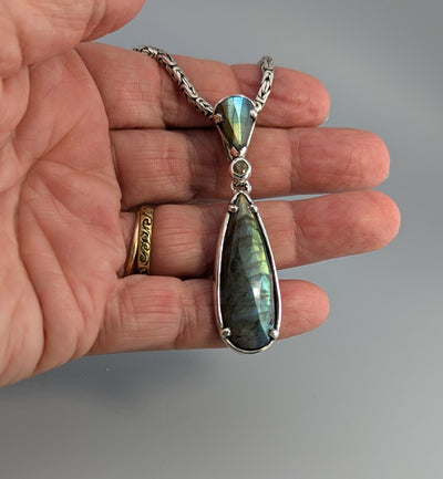 Spectrolite, Sterling Silver Pendant