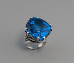 London Blue Topaz, Sterling Silver Ring