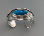 Fine Kingman Turquoise, Sterling Silver Cuff Bracelet