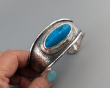 Fine Kingman Turquoise, Sterling Silver Cuff Bracelet