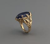 Lavender Chalcedony, 14kt Gold Ring