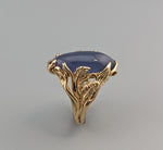 Lavender Chalcedony, 14kt Gold Ring