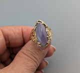 Lavender Chalcedony, 14kt Gold Ring