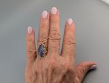 Lavender Chalcedony, 14kt Gold Ring