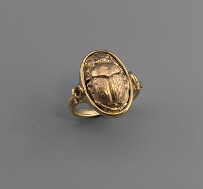 14kt Gold Scarab Ring