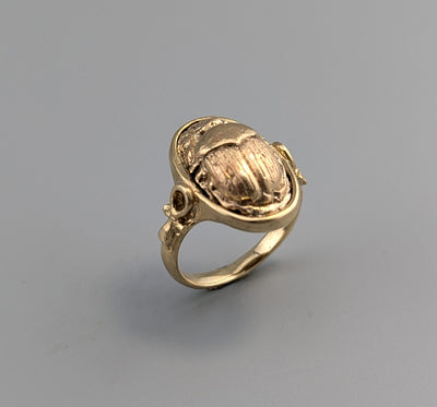 14kt Gold Scarab Ring