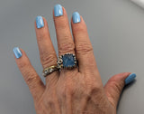 Brazilian Aquamarine, Sterling Silver Ring