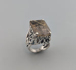 Sterling Silver, Rutilated Quartz Ring