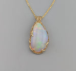 Ethiopian Opal, 14kt Gold Pendant