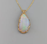 Ethiopian Opal, 14kt Gold Pendant