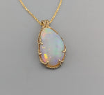 Ethiopian Opal, 14kt Gold Pendant