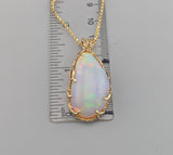 Ethiopian Opal, 14kt Gold Pendant