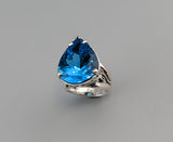 Swiss Blue Topaz Sterling Silver Ring