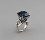 London Blue Topaz Sterling Silver Ring