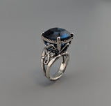 London Blue Topaz Sterling Silver Ring