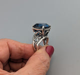 London Blue Topaz Sterling Silver Ring