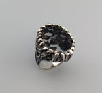 Pallasite, Sterling Silver Large Ring