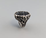 Pallasite, Sterling Silver Large Ring