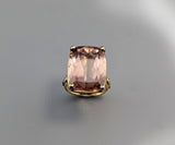 Morganite 14kt Gold Ring with Diamonds