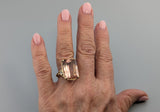 Morganite 14kt Gold Ring with Diamonds