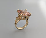 Morganite, 14kt Gold Ring