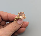 Morganite, 14kt Gold Ring