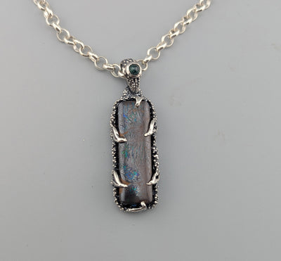Yowah Boulder Opal Sterling Silver Pendant