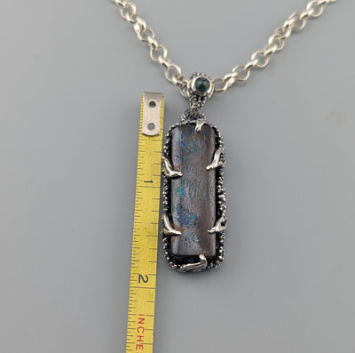 Yowah Boulder Opal Sterling Silver Pendant