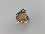 Fancy Cut Citrine Sterling Silver Ring