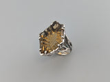Fancy Cut Citrine Sterling Silver Ring