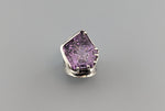 Large Fancy Cut Ametrine Sterling Silver Wide Band Ring