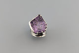 Large Fancy Cut Ametrine Sterling Silver Wide Band Ring