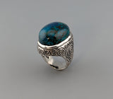 Large Shattuckite Sterling Silver Ring
