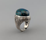 Large Shattuckite Sterling Silver Ring