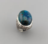 Large Shattuckite Sterling Silver Ring
