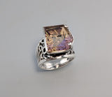 Fantasy Cut Ametrine, Sterling Silver Ring