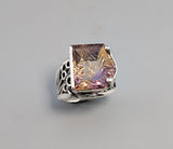 Fantasy Cut Ametrine, Sterling Silver Ring